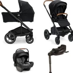 Nuna Kinderwagen 3 in 1 MIXX™ next Caviar + Autostoel PIPA™ next + Nuna Base CURV