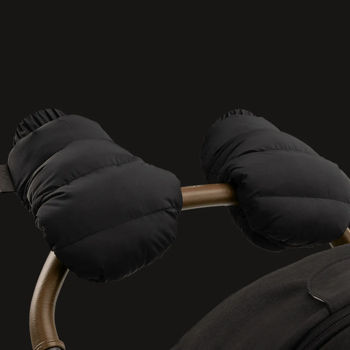 Nuna Winter Stroller Set (incl. Gloves and Storage bag) Caviar