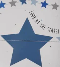 O'that Letterguirlande Star Baby Blue