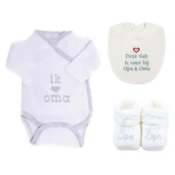 Petit Villain Kleding Set Opa en Oma 3-Delig