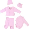 Petit Villain Newborn Giftset 5 delig Roze
