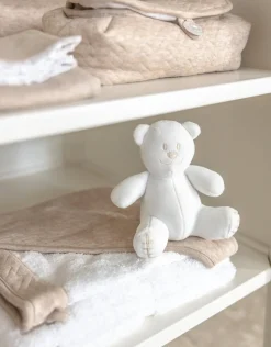 Poetree Kids Badcape & Washandje Chevron Light Camel