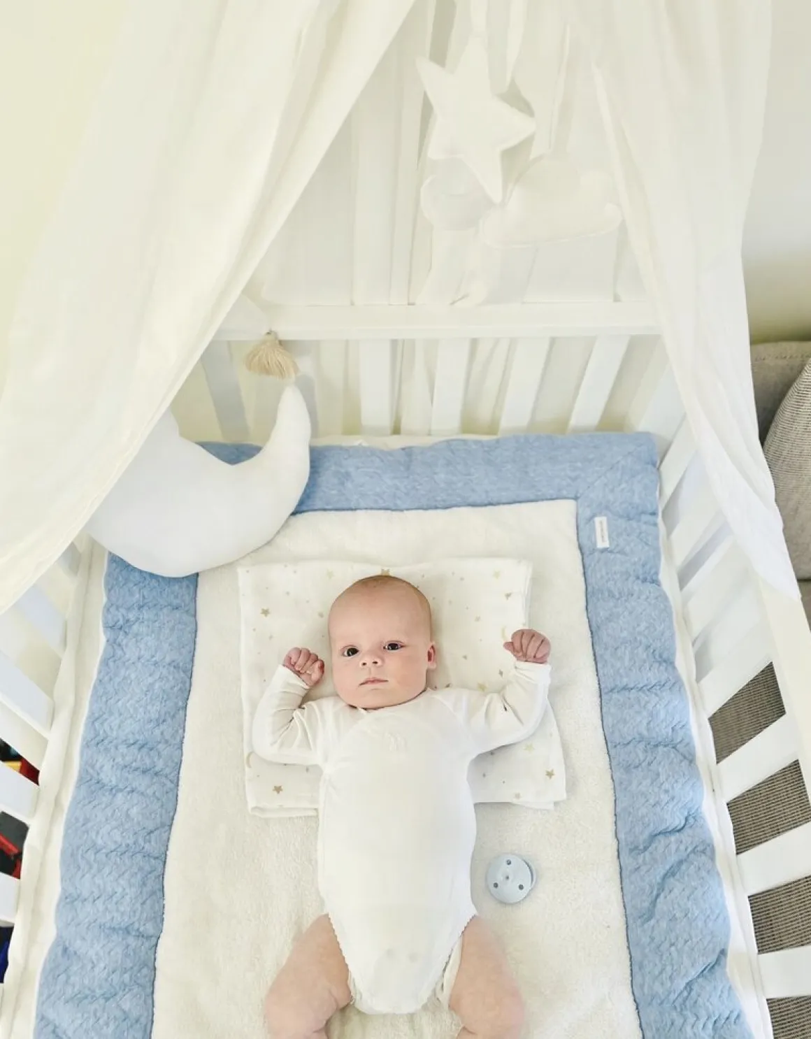 Poetree Kids Decoratie Kussen Moon Velours White