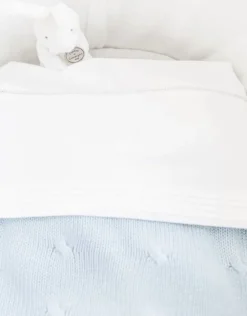 Poetree Kids Gevoerde Wieg Deken Chamonix Blue 80x100cm