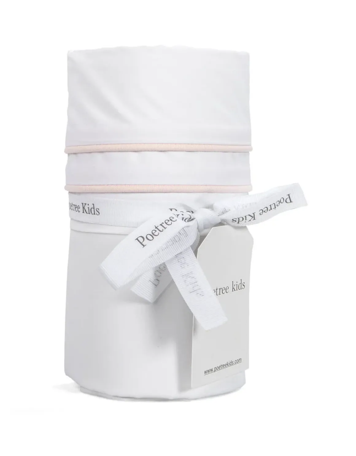 Poetree Kids Ledikant Laken Chevron Light Pink (110x140cm)