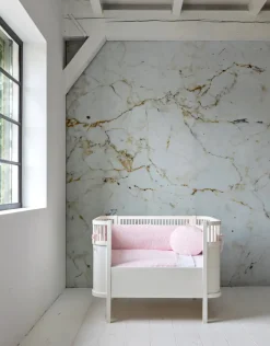 Poetree Kids Ledikant Laken Chevron Light Pink (110x140cm)