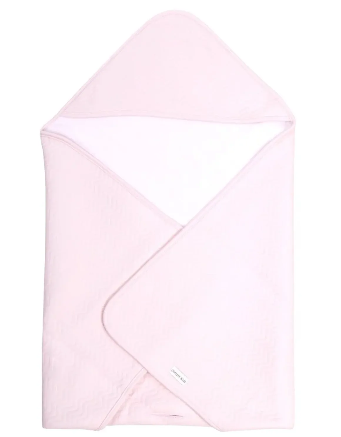 Poetree Kids Omslagdoek Chevron Light Pink 80x80cm