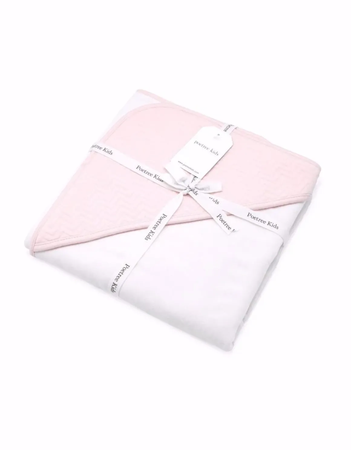 Poetree Kids Omslagdoek Chevron Light Pink 80x80cm