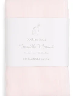 Poetree Kids Swaddle Doek Licht Roze 120x120cm