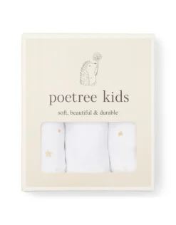 Poetree Kids Tetra Hydrofiele Doekjes Moon & Stars 60x60cm