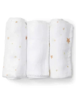 Poetree Kids Tetra Hydrofiele Doekjes Moon & Stars 60x60cm