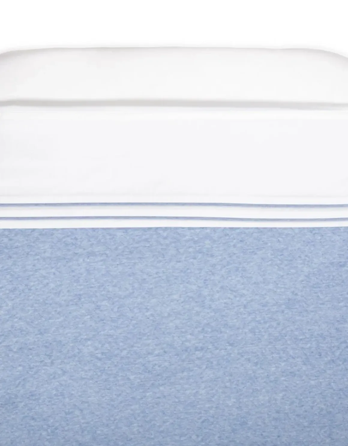 Poetree Kids Wieg Laken Chevron Denim Blue (80x100cm)