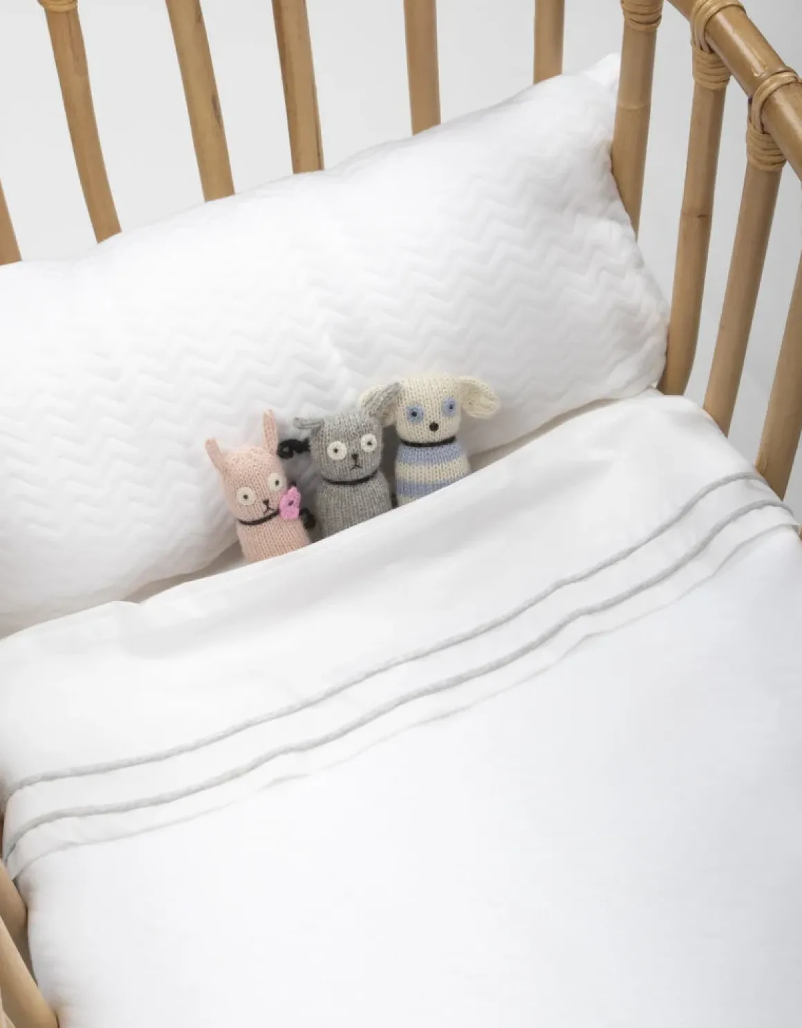 Poetree Kids Wiegdeken Chevron White 80x100cm