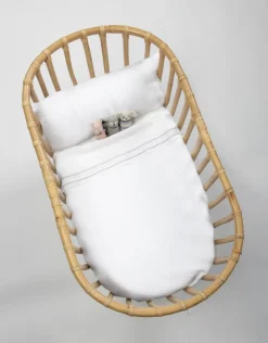 Poetree Kids Wiegdeken Chevron White 80x100cm