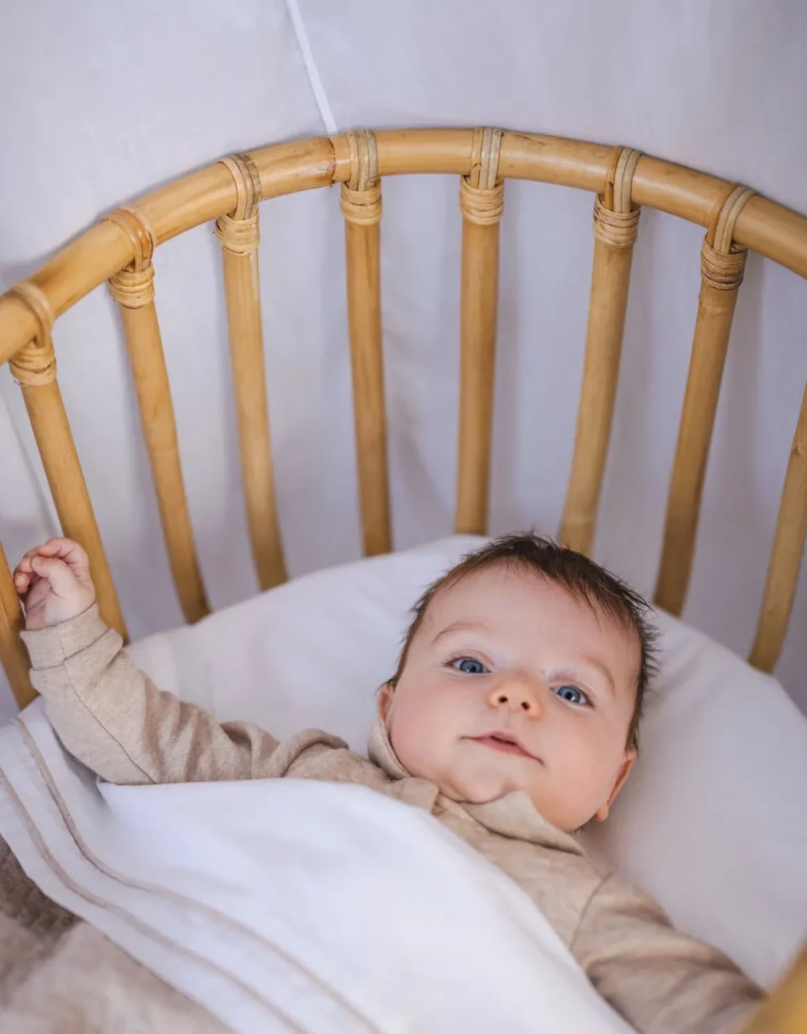 Poetree Kids Wiegdeken Chevron Light Camel 80x100cm