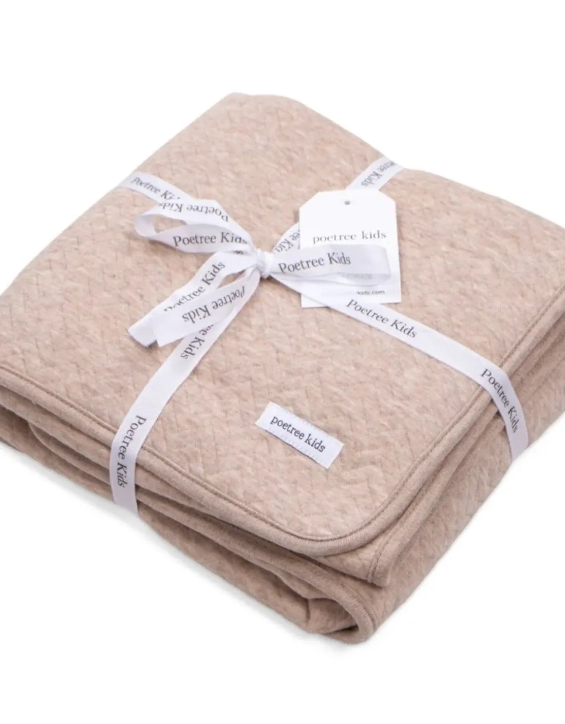 Poetree Kids Wiegdeken Chevron Light Camel 80x100cm