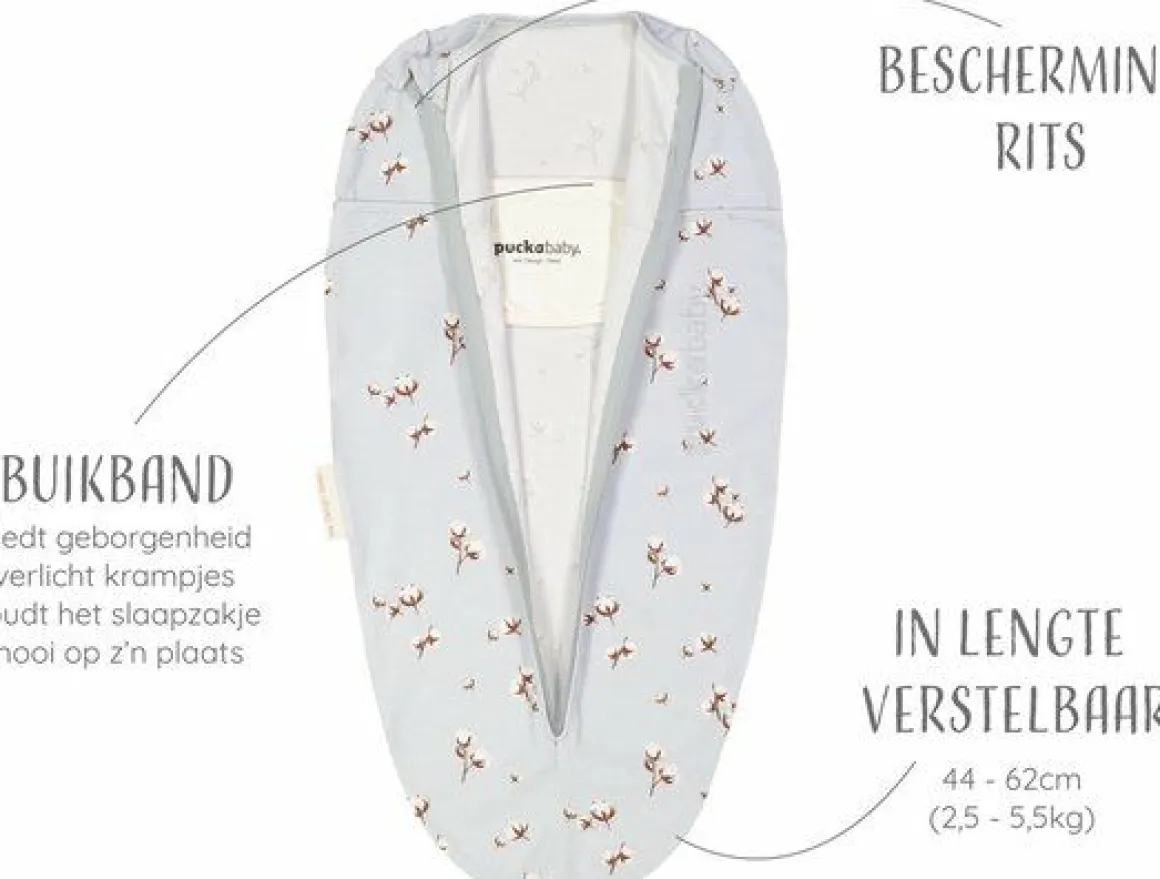 Puckababy Inbakerdoek The Original Mini Cotton Flower 3 Tot 6 Maanden