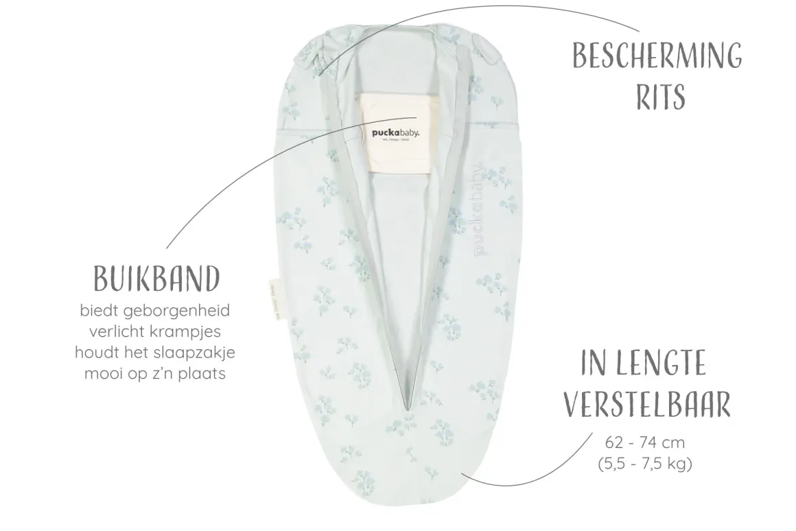 Puckababy Inbakerslaapzak Mini 3/6 M Cotton Forever Love