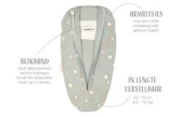 Puckababy Inbakerslaapzak - Mini 3/6 M - Cotton Eclipse Clay