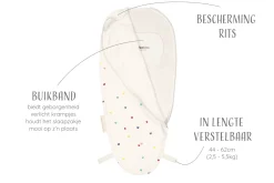 Puckababy Inbakerslaapzak Piep 0/3 M Cotton Hearts Confetti