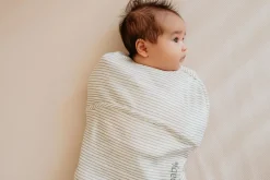 Puckababy Inbakerslaapzak Piep 0/3 M Cotton Green Stripes