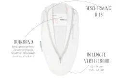 Puckababy Zomer Inbakerslaapzak - Mini 3/6 M - Tencel White