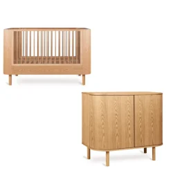Quax Meegroei Babykamer Yume 2-delig Natural Ash 140x70
