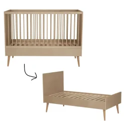 Quax Meegroei Ledikant Cocoon Latte 70 x 140 cm