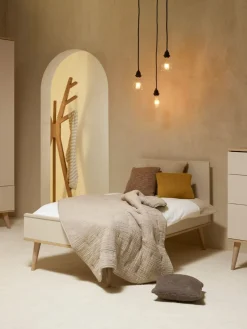 Quax Meegroei Ledikant Flow Clay & Oak 70 x 140 cm