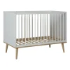 Quax Meegroei Ledikant Flow White & Oak 70 x 140 cm