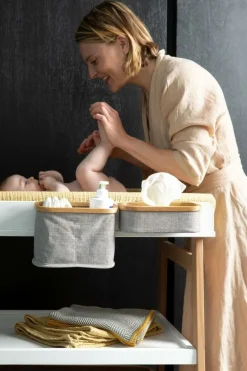 Quax Verschoontafel Met Lade Hip Clay Naturel