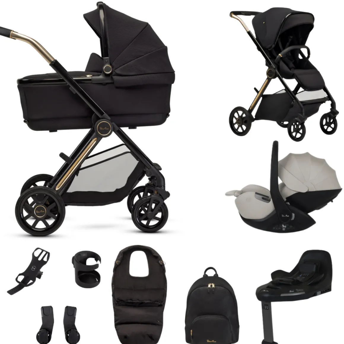 Silver Cross Kinderwagen 4 in 1 Reef 2 Special Edition Espresso Natural Taupe + GRATIS Accessoire Pakket