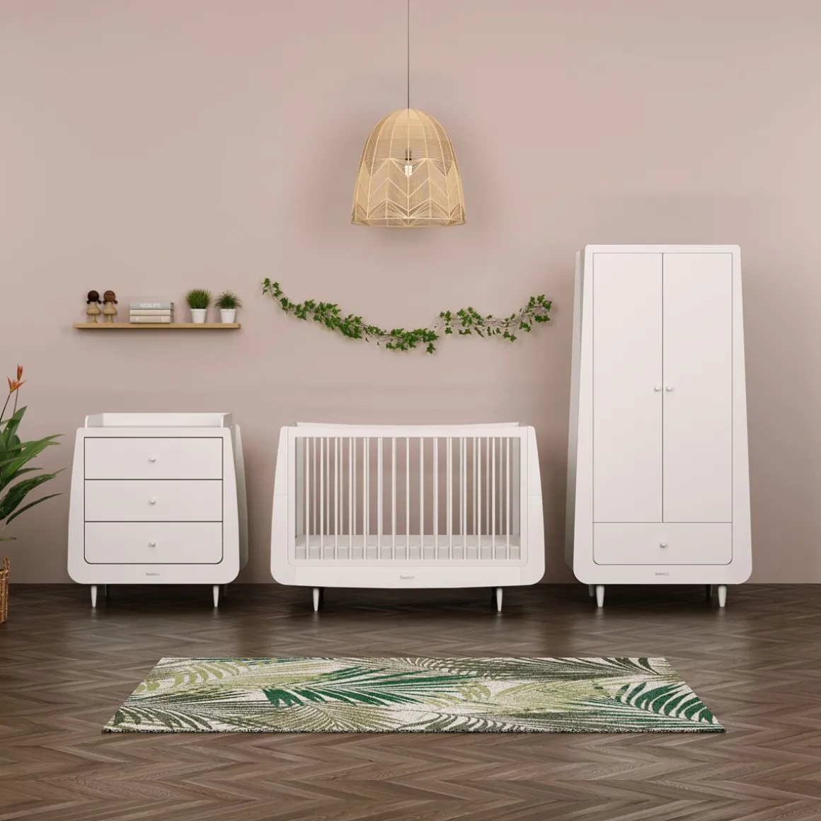 SnuzKot Skandi Babykamer White 3 Delig
