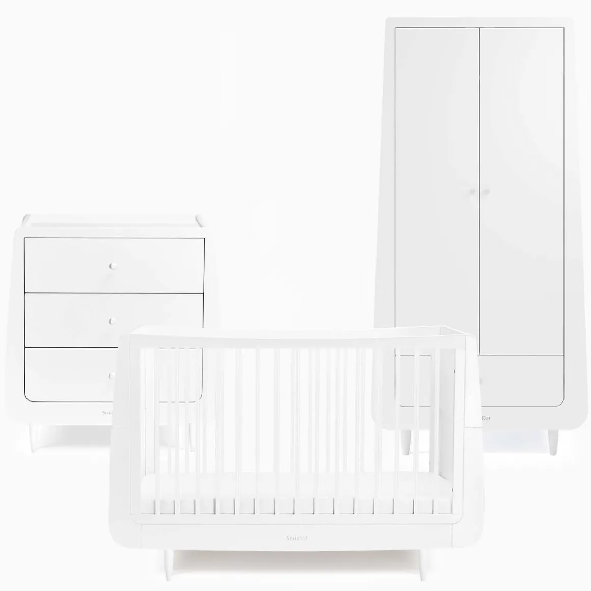 SnuzKot Skandi Babykamer White 3 Delig