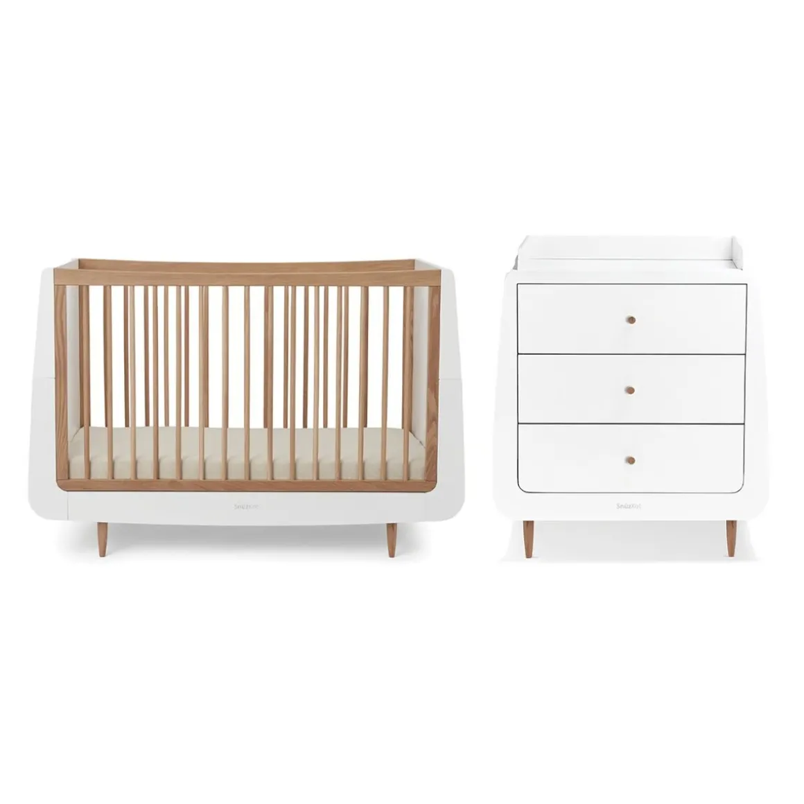 SnuzKot Skandi Babykamer 2-Delig Oak Natural Edit