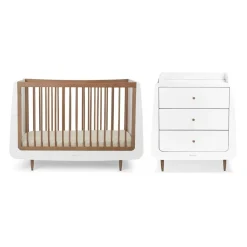 SnuzKot Skandi Babykamer 2-Delig Walnut Natural Edit