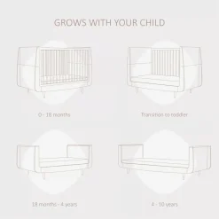 SnuzKot Skandi Babykamer 2-Delig Silver Birch Natural Edit