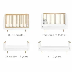 SnuzKot Skandi Meegroei Ledikant Natural