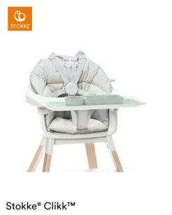 Stokke® Clikk™ Kinderstoel Midnight Black + Reistas