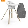 Stokke® Clikk™ Kinderstoel White + Reistas