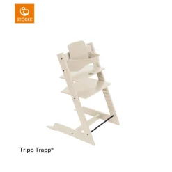Stokke® Kinderstoel Tripp Trapp® Vanilla White + Stokke® Tripp Trapp® Baby Set² Vanilla White