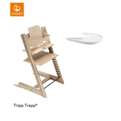 Stokke® Kinderstoel Tripp Trapp® Wild Wood + Baby Set™ + Tray