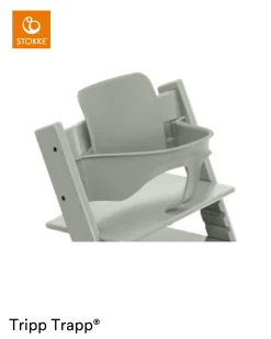 Stokke® Kinderstoel Tripp Trapp® Glacier Green + Baby Set™ + Stokke Tray