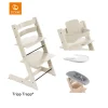 Stokke® Kinderstoel Tripp Trapp® Vanilla White + Newborn Set™ + Baby Set™ Vanilla White + Tray™