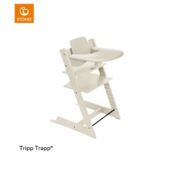 Stokke® Kinderstoel Tripp Trapp® Vanilla White + Baby Set + Tray Vanilla White