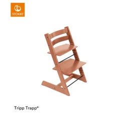 Stokke® Kinderstoel Tripp Trapp® Terracotta + Stokke® Tripp Trapp® Baby Set² Terracotta