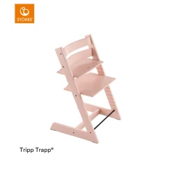 Stokke® Kinderstoel Tripp Trapp® Serene Pink + Newborn Set™ + Baby Set™ Serene Pink + Tray™