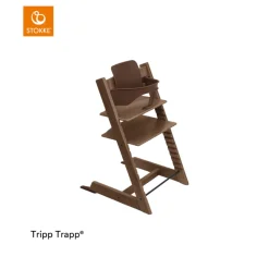 Stokke® Kinderstoel Tripp Trapp® Warm Brown + Stokke® Tripp Trapp® Baby Set² Warm Brown