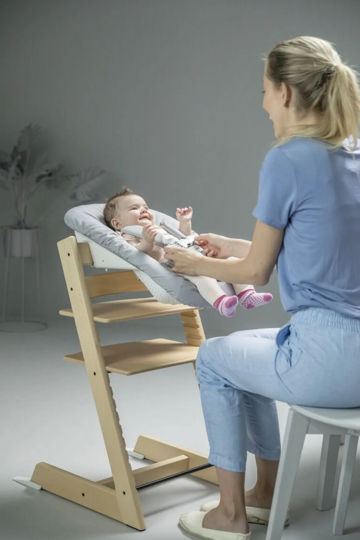 Stokke® Kinderstoel Tripp Trapp® Black + Newborn Set™