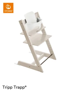 Stokke® Kinderstoel Tripp Trapp® Whitewash + Newborn Set™ + Baby Set™ White + Tray™